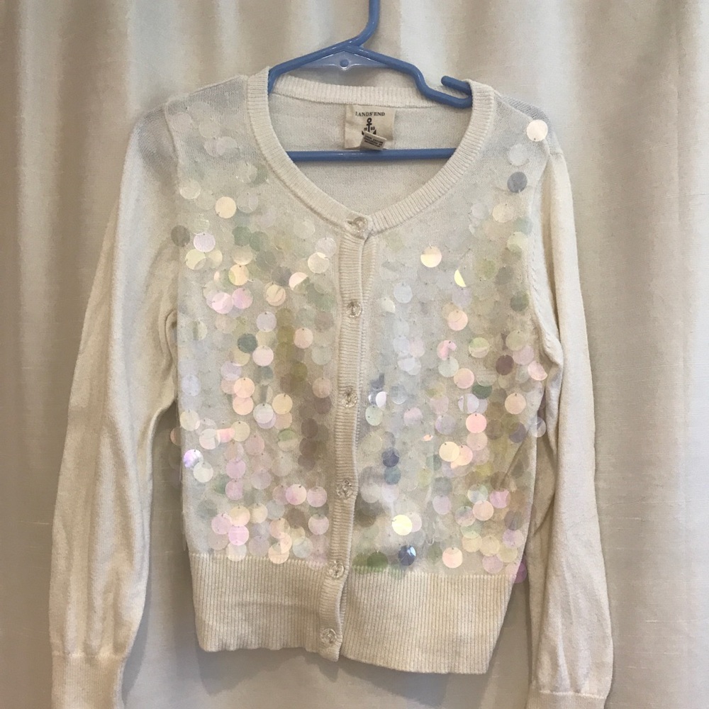 Lands’End Sparkle Cardigan